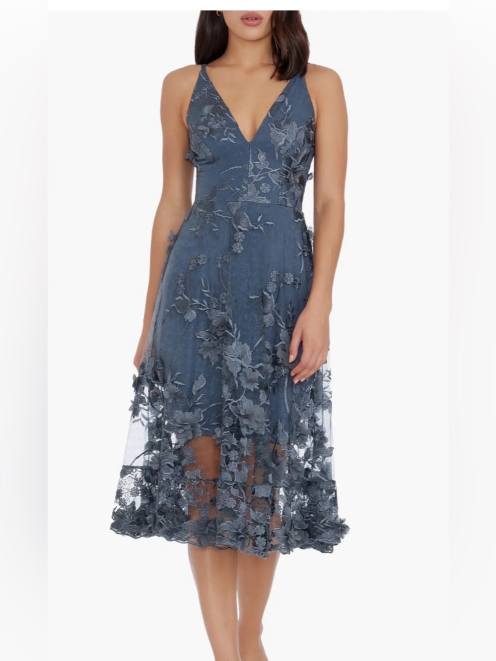 Dress the Population Audrey Embroidered Fit & Flare Dress